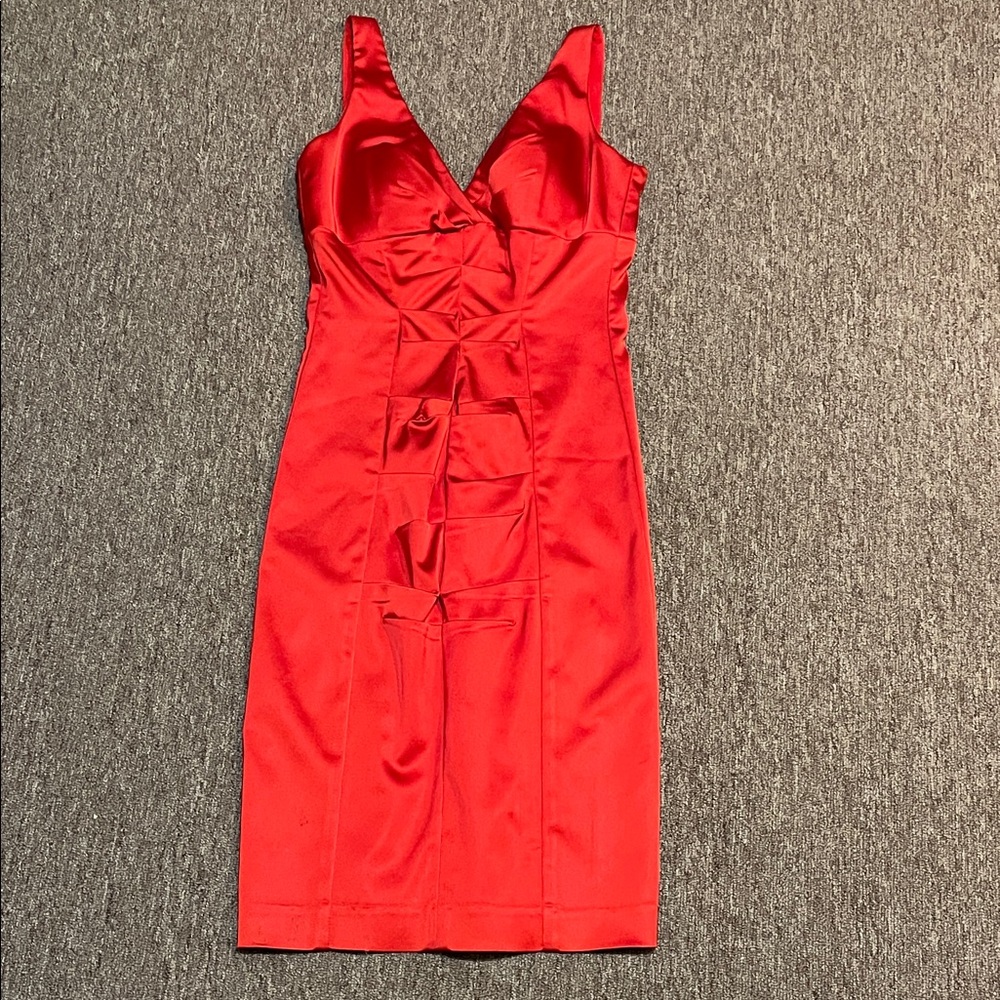 Elegant Red Sleeveless Dress. Cache. Small. Red. Stunning on! Size 2